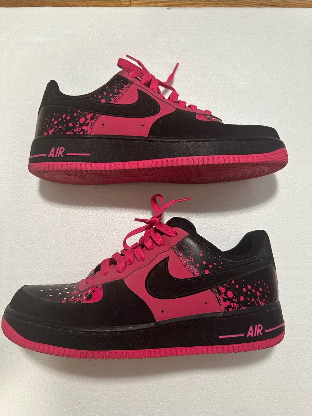 Nike Air Force 1 Low Pink Splatter Size 10.5 Men’s